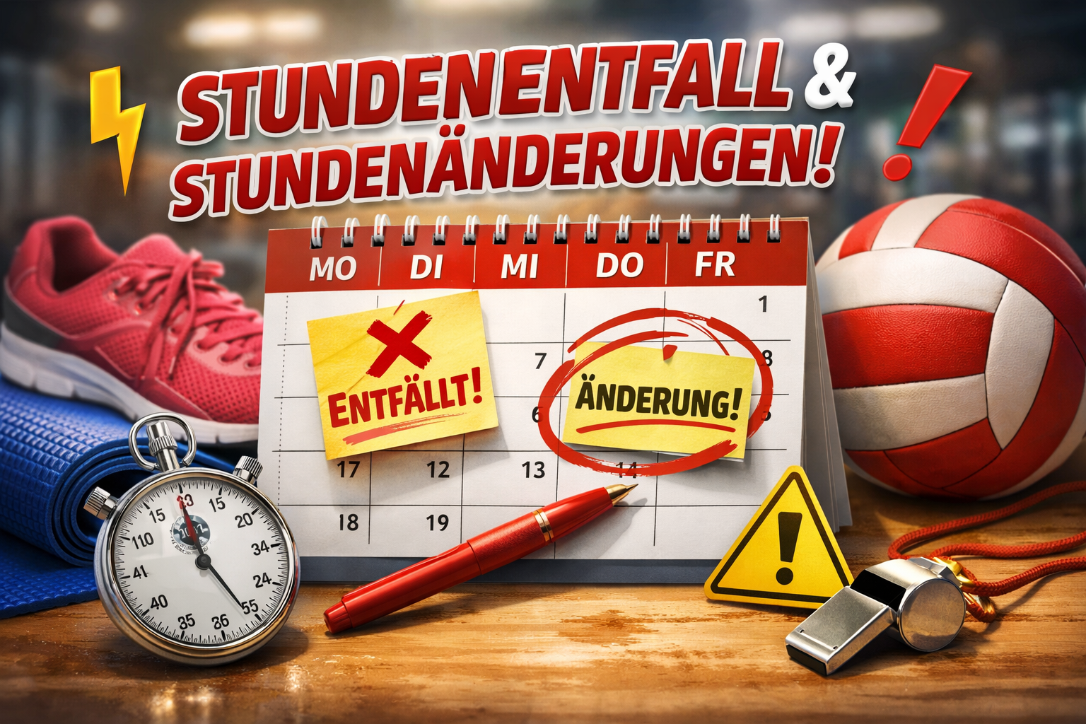 Entfall/Stundenänderung