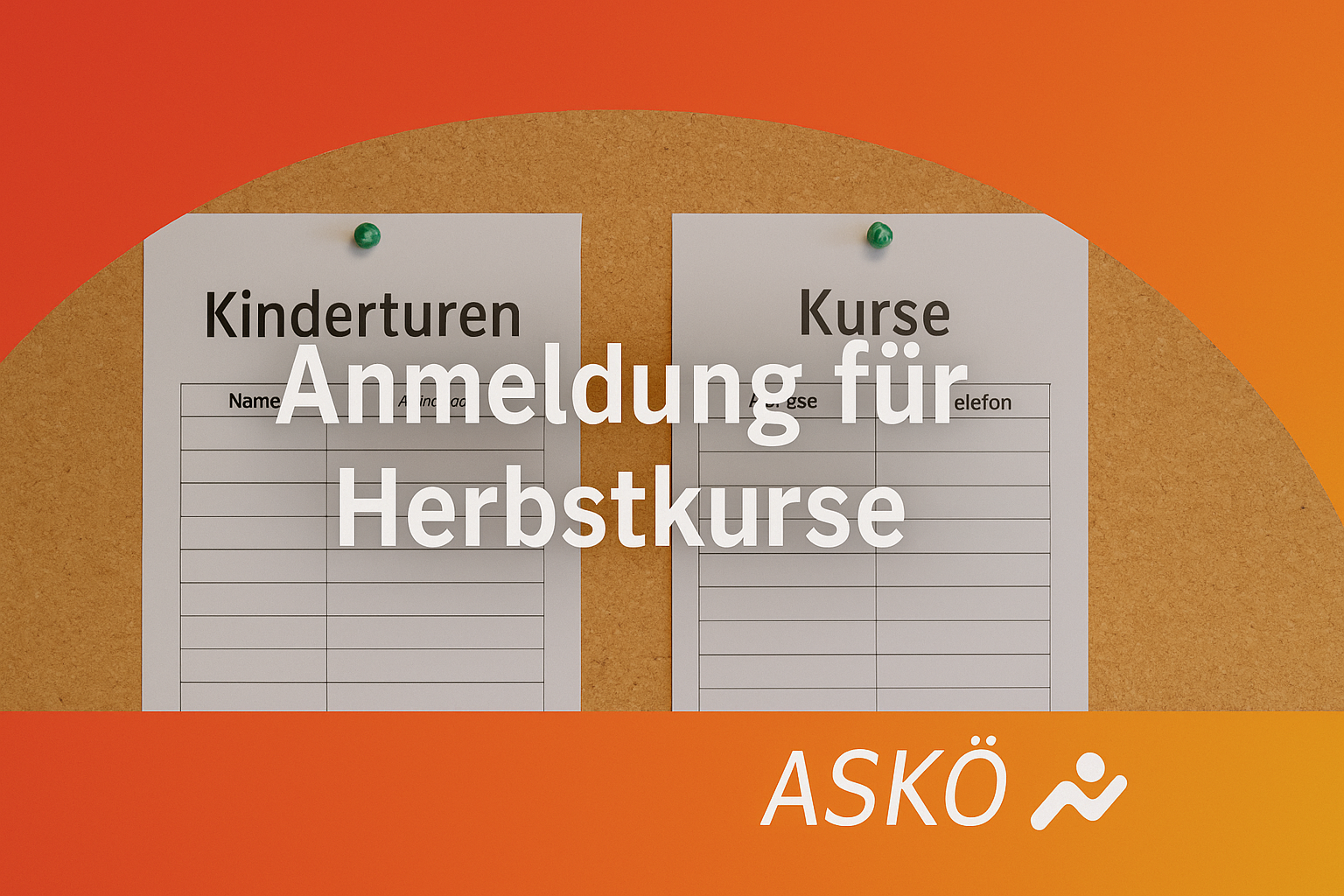 Anmeldung Kinderturnen/ Showdance und Kurse