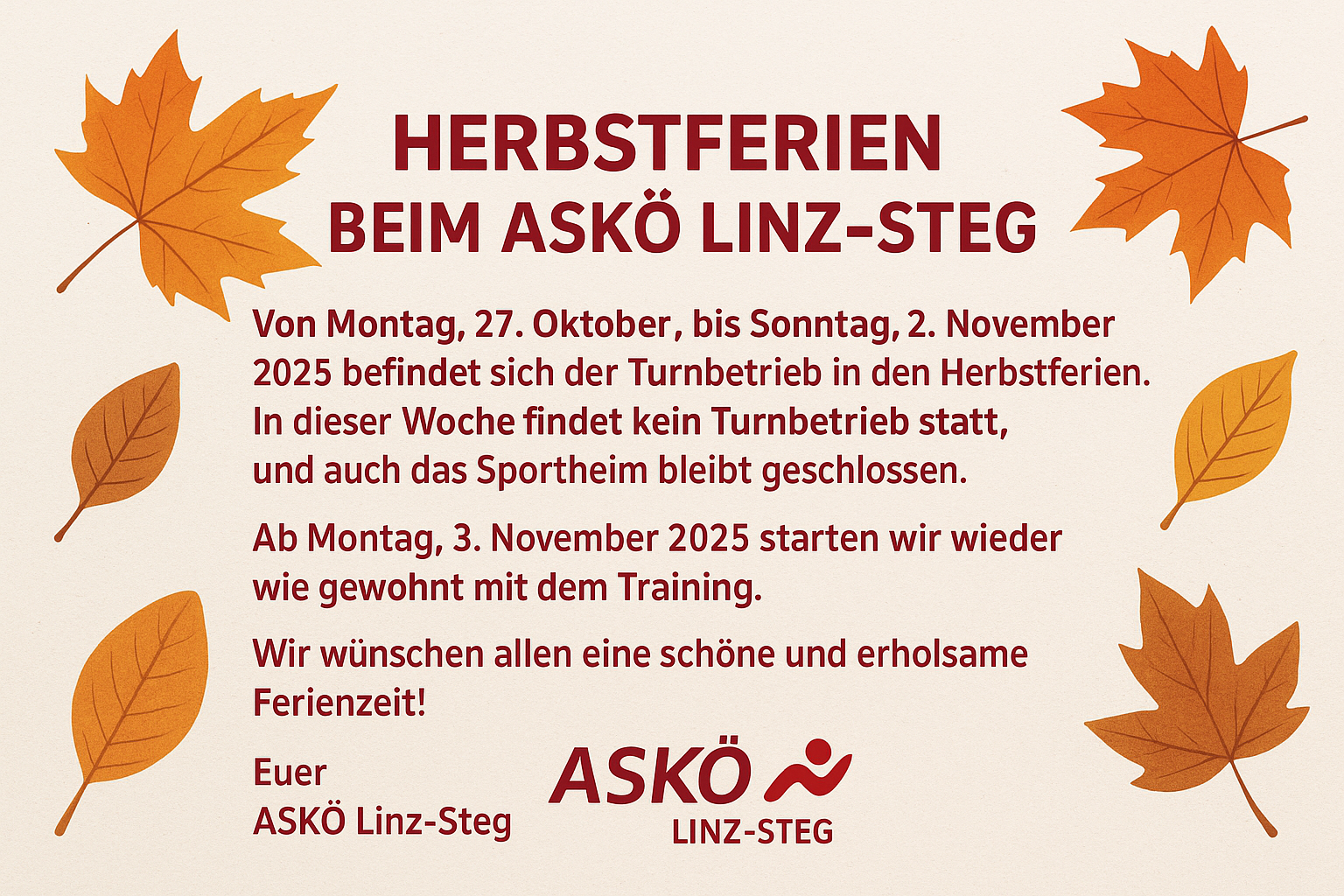 Herbstferien